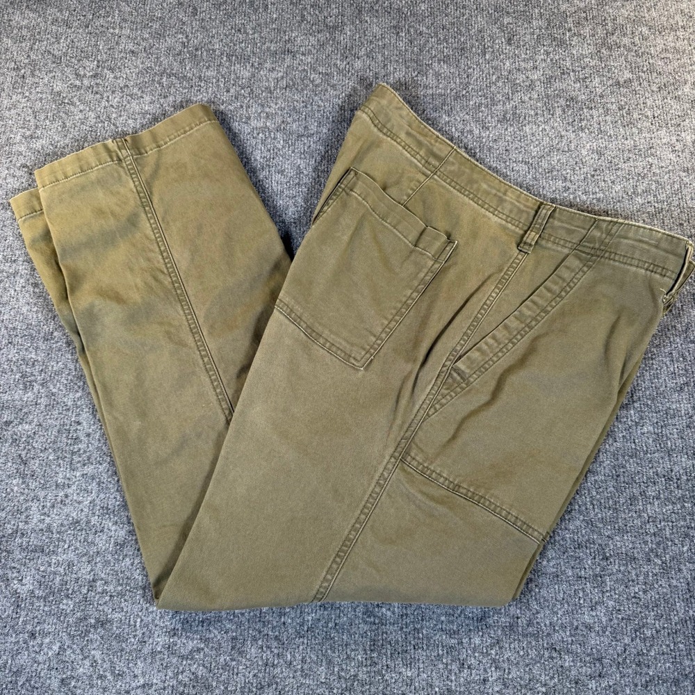 Gap Mens Straight Fit Fatigue Pants Olive Green Utility Workwear 33x30 #4064